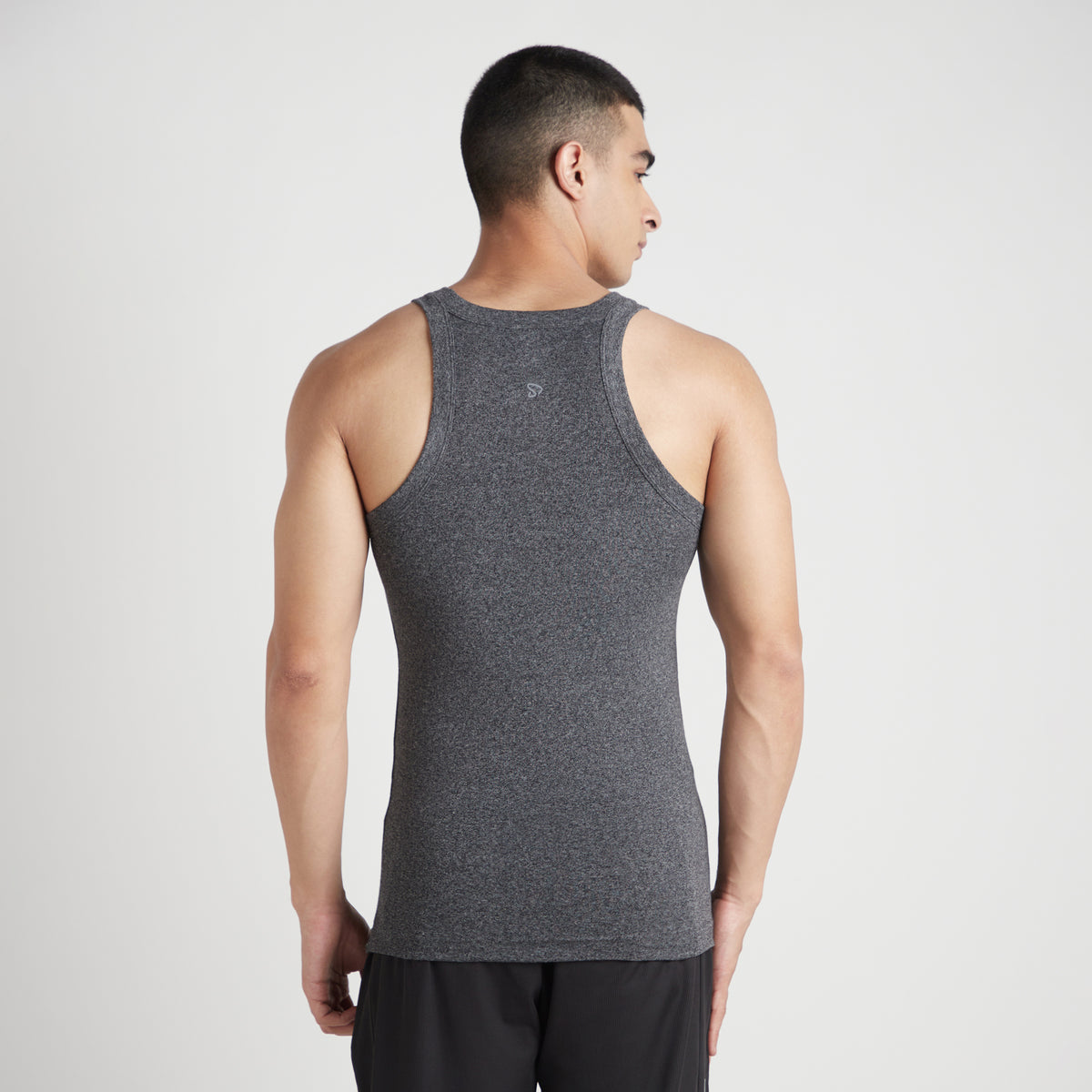 Sporto Men's  Cotton  Gym Vest with Side Contrast  Panel Multicolour Pack of 3