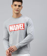 Sporto Marvel Printed Sweatshirt for Men | Grey Melange