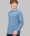 Sporto Men's Hexaknit Fullsleeve  Winterblue T-shirts