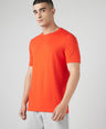 Sporto Men's Fluyid Cotton Round Neck T-shirt - Flame