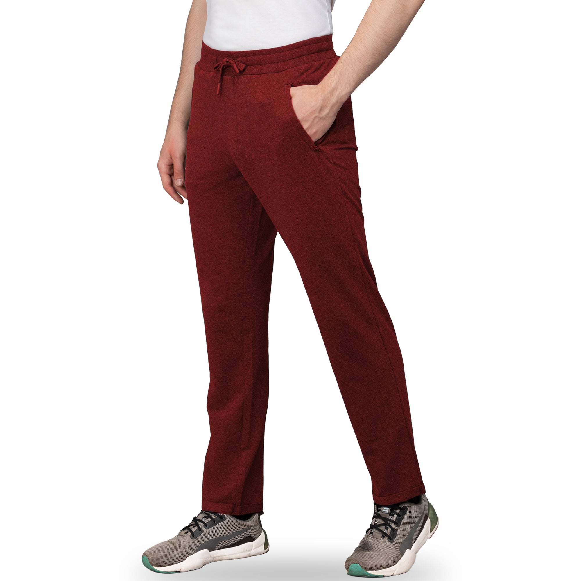 Sporto Men's Wow Trackpant Red Grindle