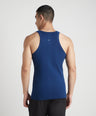Sporto Men's  Cotton  Gym Vest with Side Contrast  Panel Multicolour Pack of 2