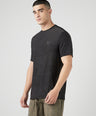 Instacool Printed Jersey Tee with Side Mesh - Black