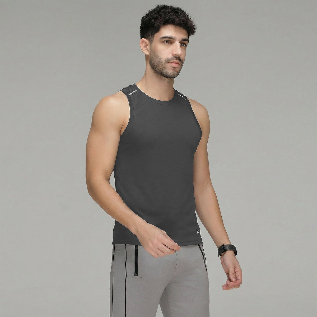 InstaCool Solid Muscle Vest Anti odour and Moisture Wicking