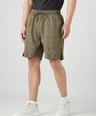 Sporto Men's Techno Printed Dry Fit Bermuda Short - Olive