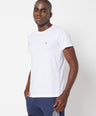 Sporto Men's Round Neck Cotton Tee Pack of - 3 (Black + White + Black Flakes)