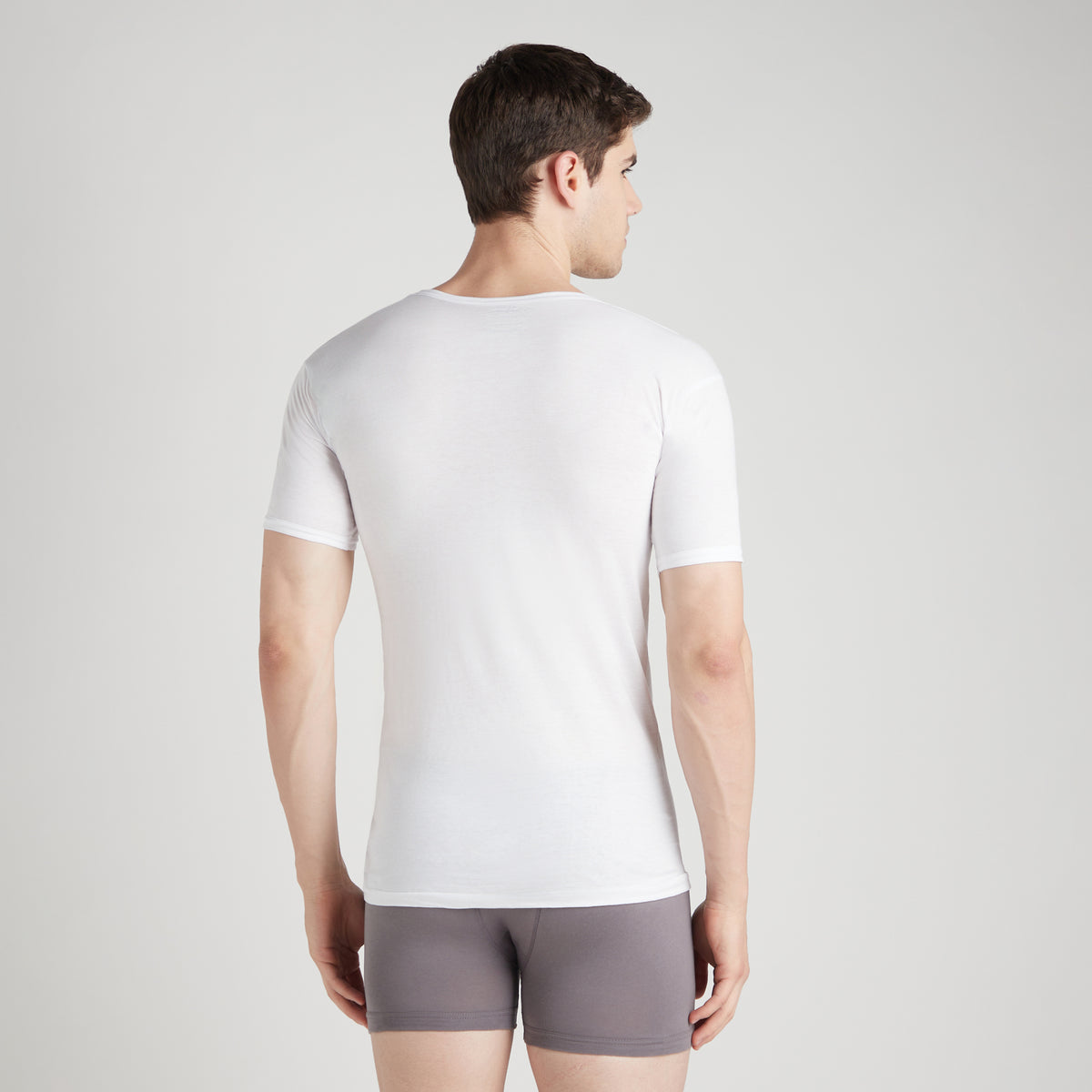 Sporto Men's Solid Cotton Under Shirt
