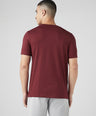 Sporto Men's Fluyid Cotton Round Neck T-shirt - Ruby Red