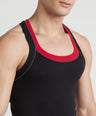 Sporto Men's  Cotton  Gym Vest with  Contrast  Panel Multicolour Pack of 2