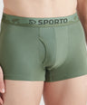 Sporto Shapelock Men's Square Trunks (Pack Of 2)