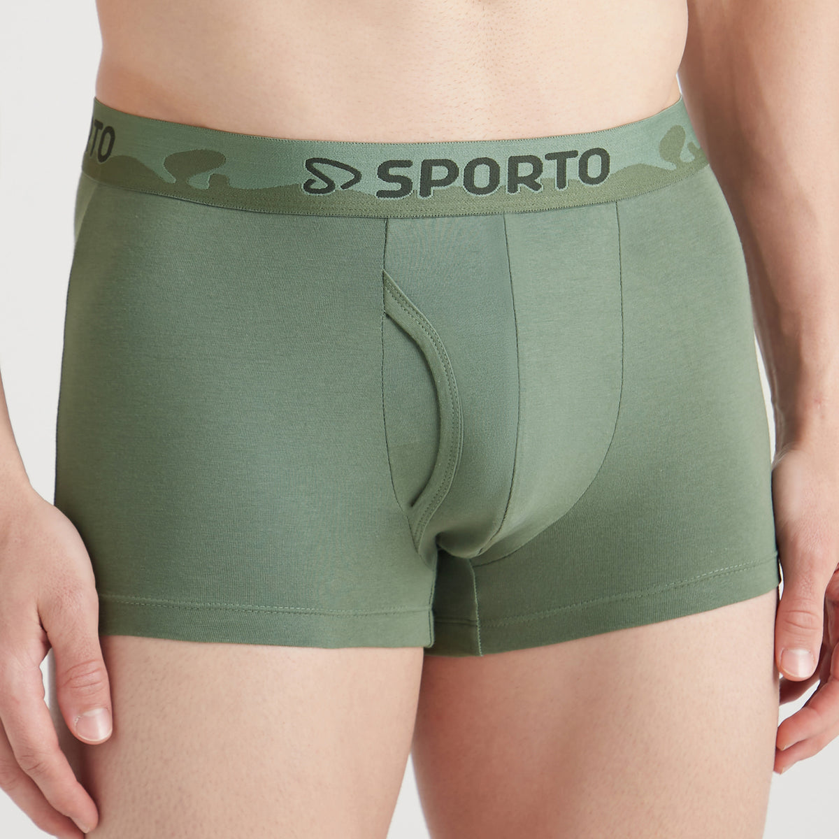 Sporto Shapelock Men's Square Trunks (Pack Of 2)
