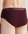 Sporto Metal Brief for Men | Cotton Spandex Mid-Rise Brief with Soft Shiny Waistband | Pack of 3 (Deep Green, Teal & Wine)