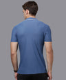 Sporto Men's Anti wrinkle and Light weight Solid  Navy Polo T-shirt