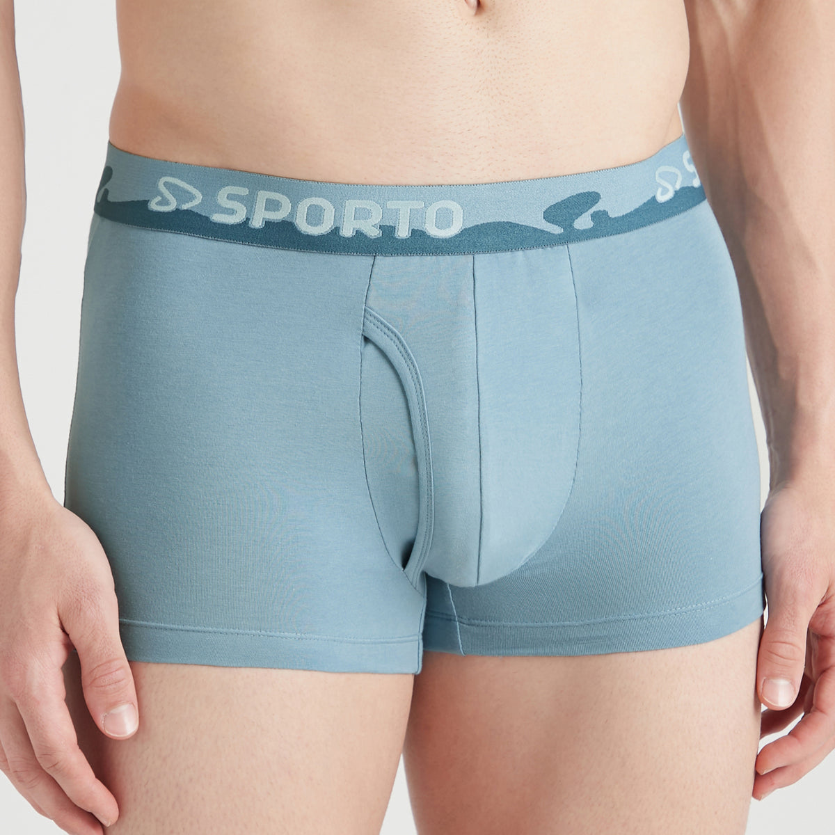 Sporto Shapelock Men's Square Trunks (Pack Of 2)