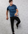 Sporto Men's Instacool Printed Jersey Tee - Air force