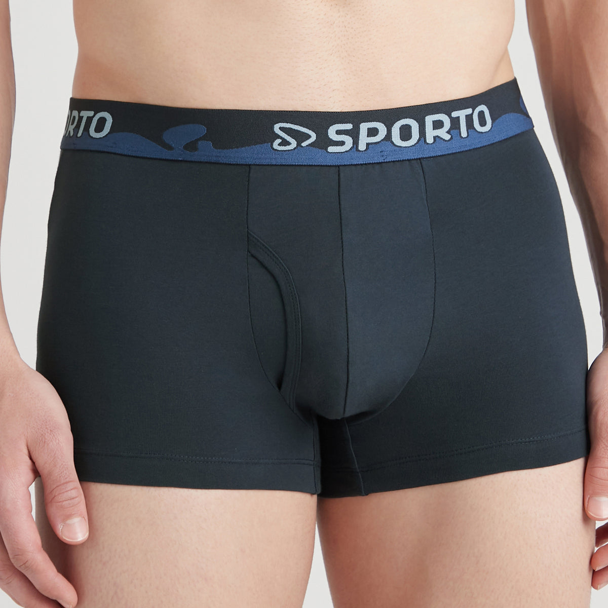 Sporto Shapelock Men's Square Trunks (Pack Of 2)