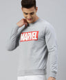 Sporto Marvel Printed Sweatshirt for Men | Grey Melange
