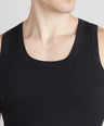 Men's Derby Vest for Men's Innerwear - Black - Pack of 2