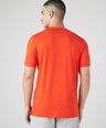 Sporto Men's Fluyid Cotton Round Neck T-shirt - Flame