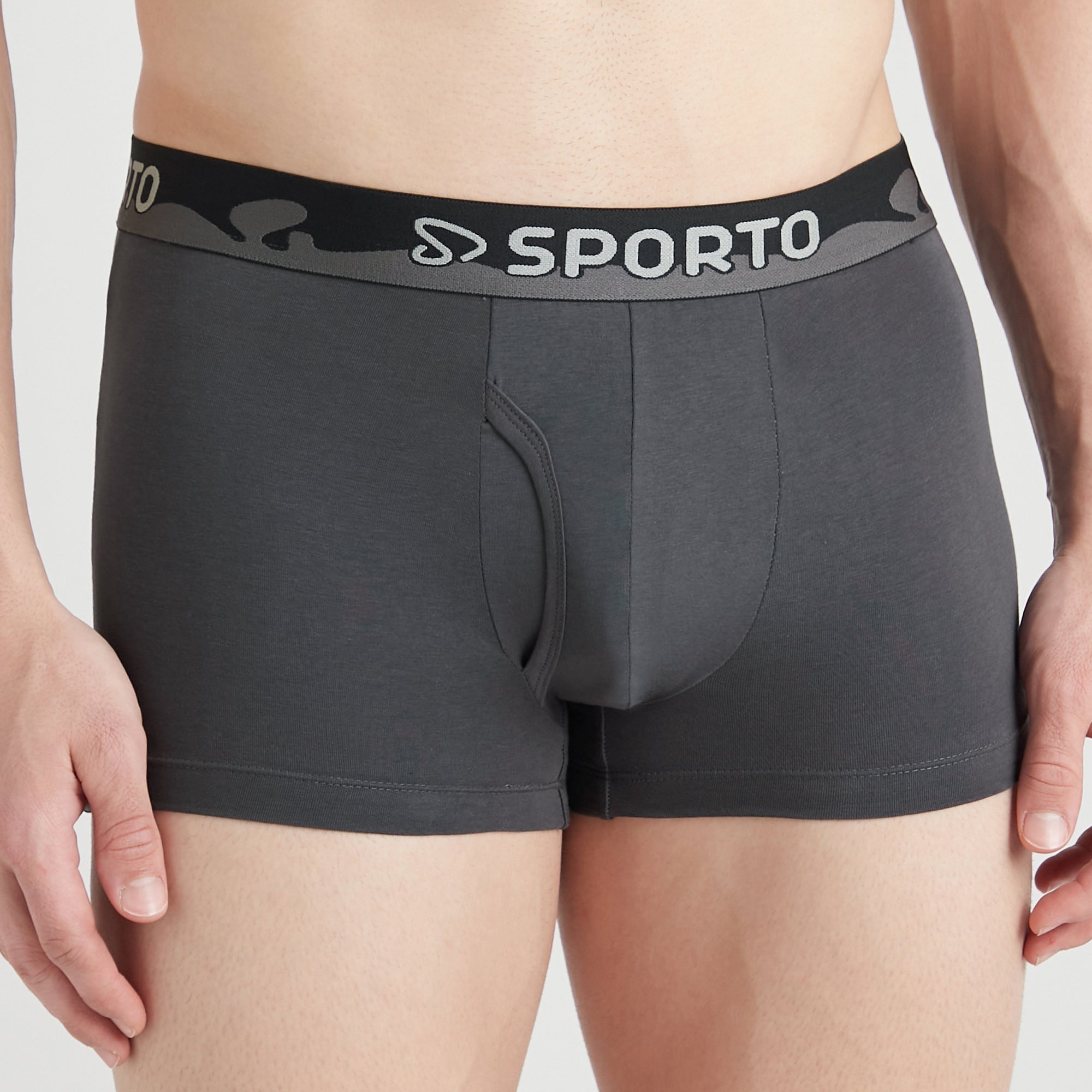 Sporto Shapelock Men's Square Trunks (Pack Of 2)
