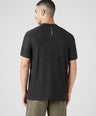 Instacool Printed Jersey Tee with Side Mesh - Black