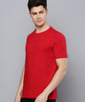 Sporto Men's Fluid Cotton Round Neck T-shirt - Tango Red
