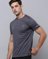 Sporto Men's Insta cool Solid Jersey tee - Charcoal