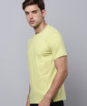 Sporto Men's Fluid Cotton Round Neck T-shirt - Muted Lime