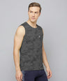 InstaCool Camo Printed side mesh Muscle Vest Anti odour and Moisture Wicking