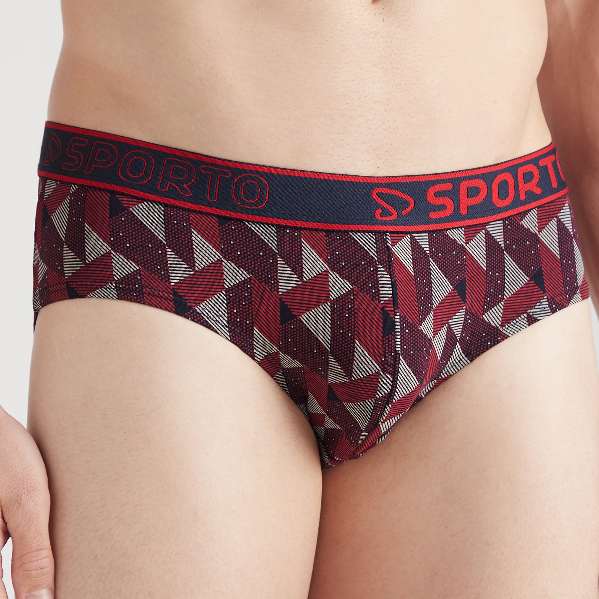 Sporto Shapelock Brief Multicolour Pack of 3