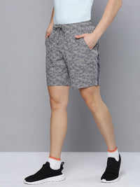 Sporto Men's Techno Printed Dry Fit Bermuda Short - Grey