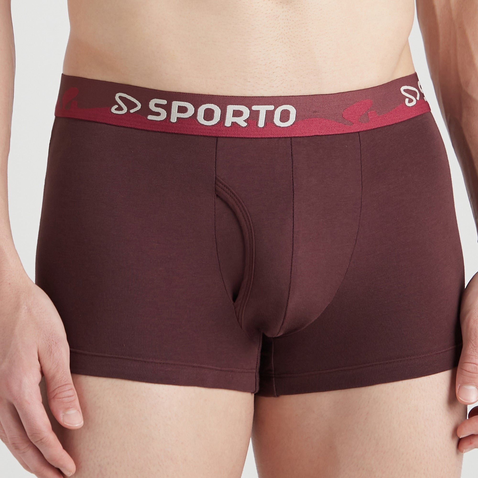 Sporto Shapelock Men's Square Trunks (Pack Of 2)