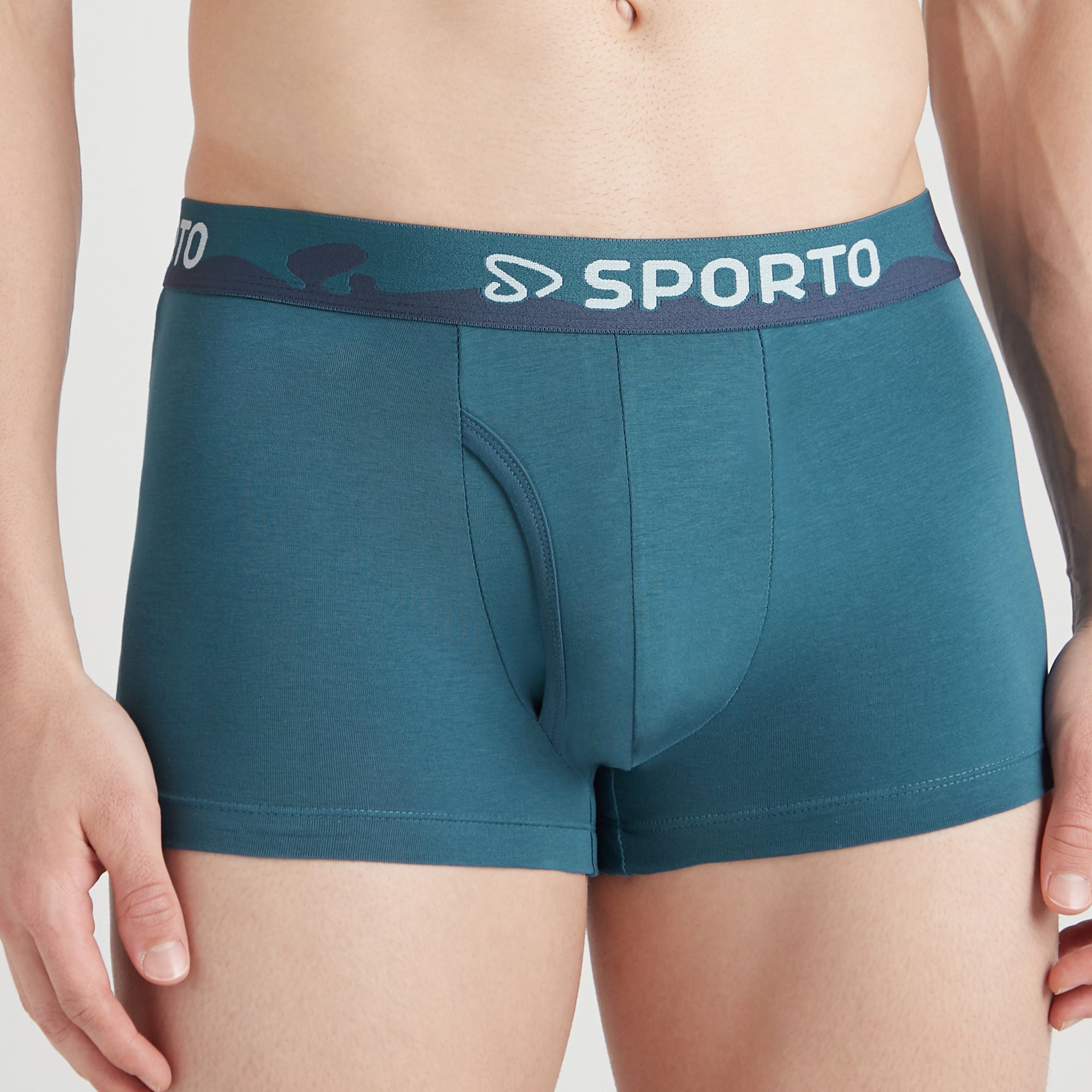 Sporto Shapelock Men's Square Trunks (Pack Of 2)