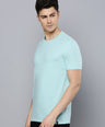 Sporto Men's Fluid Cotton Round Neck T-shirt - Dream Blue