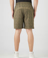 Sporto Men's Techno Printed Dry Fit Bermuda Short - Olive