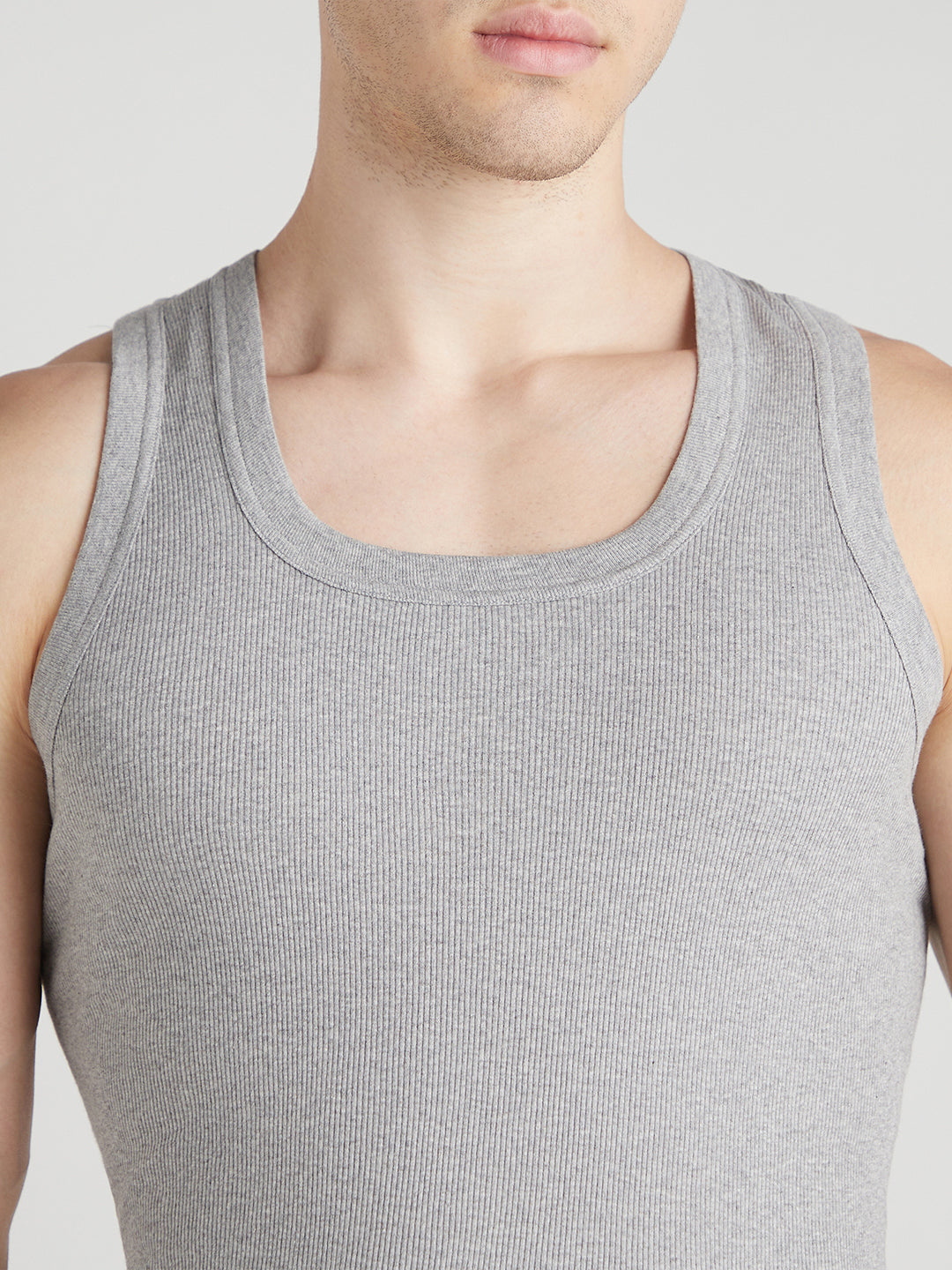Men's Derby Vest for Men's Innerwear Grey Melange - Pack of 3