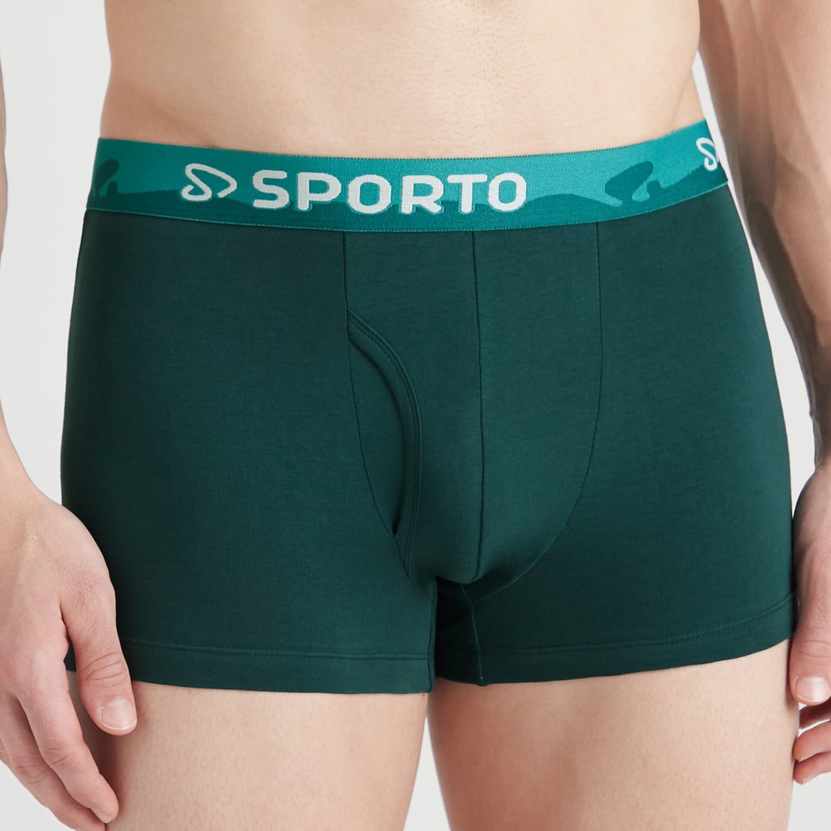 Sporto Shapelock Men's Square Trunks (Pack Of 2)