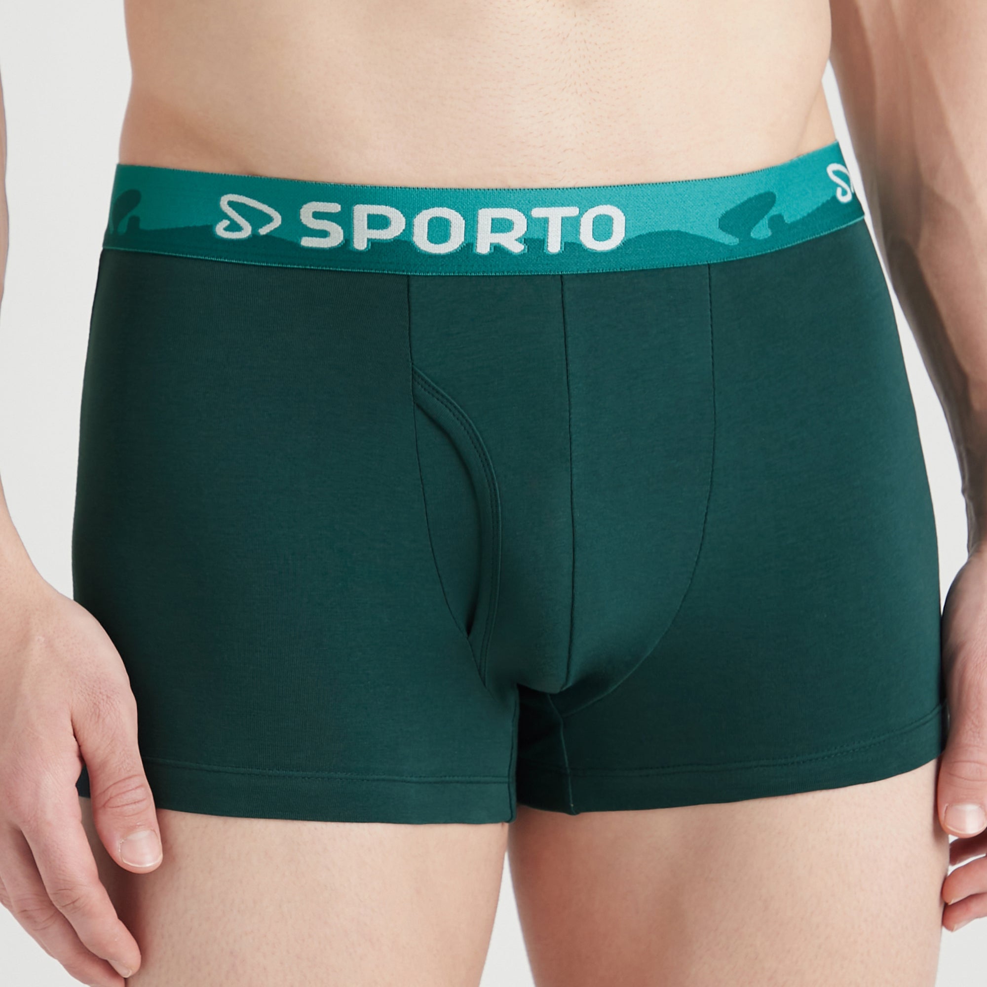 Sporto Shapelock Men's Square Trunks (Pack Of 2)