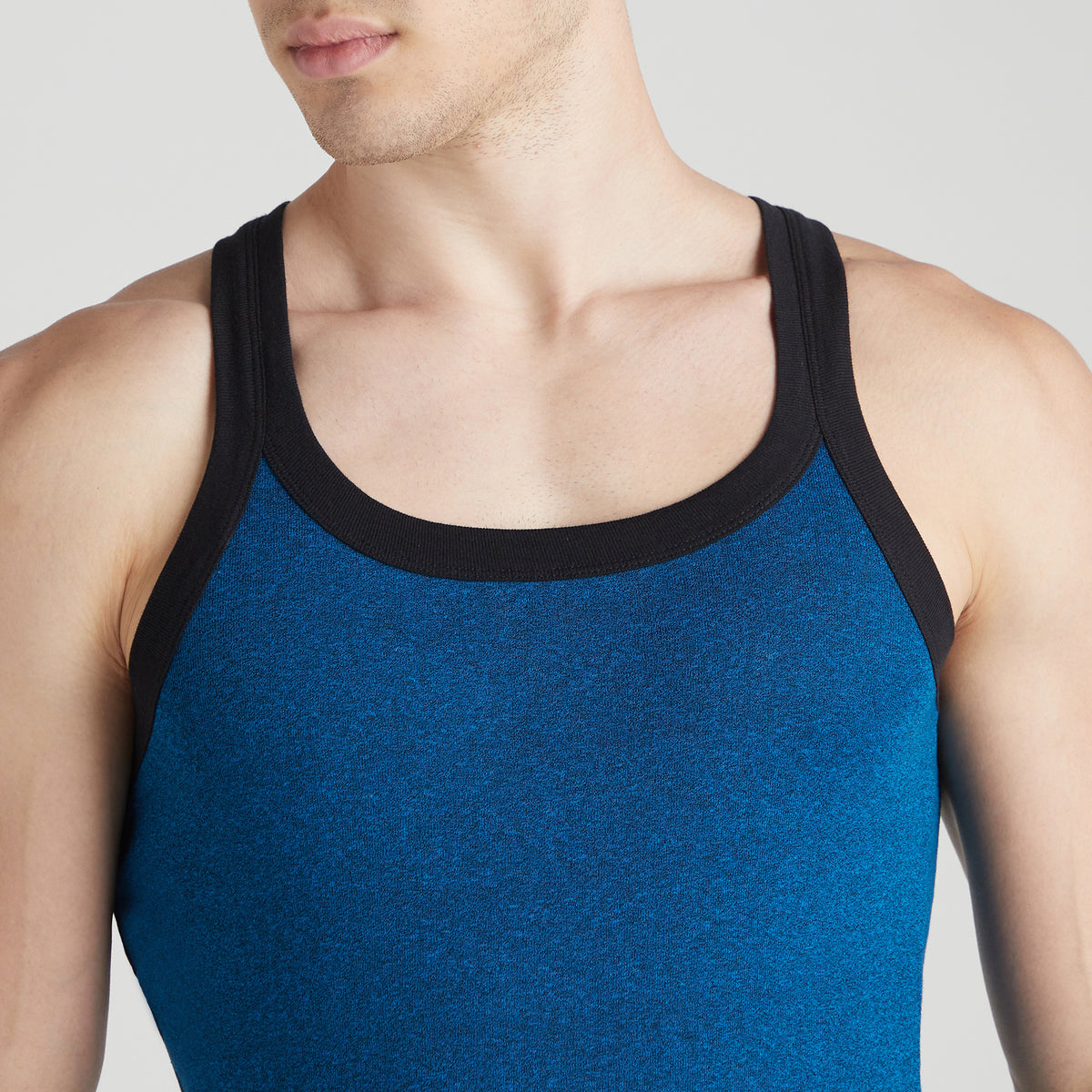 Men's Solid Gym Vest - Pack of 2