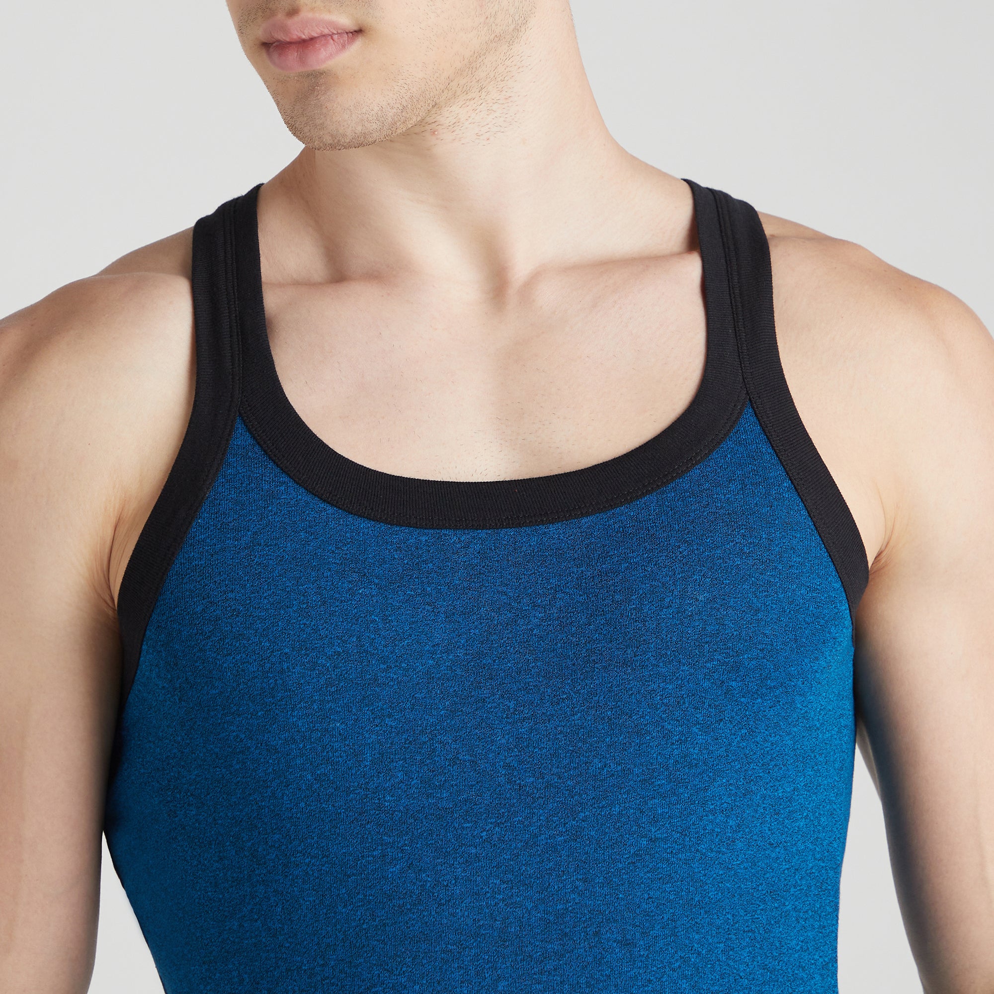 Men's Solid Gym Vest - Pack of 2