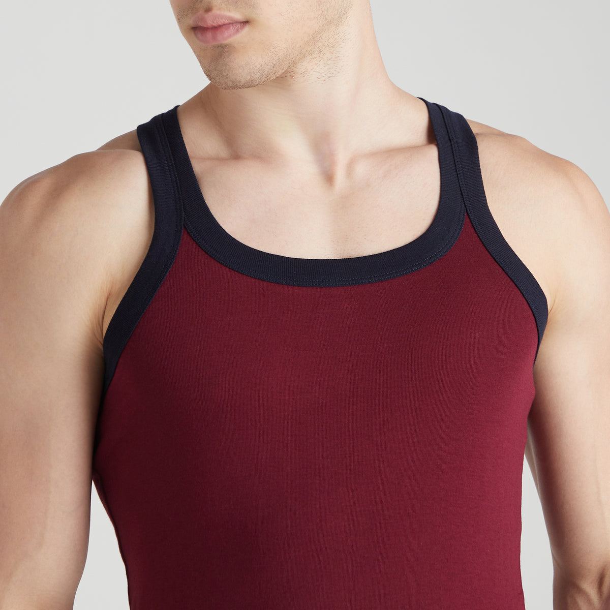 Men's Solid Gym Vest - Pack of 2