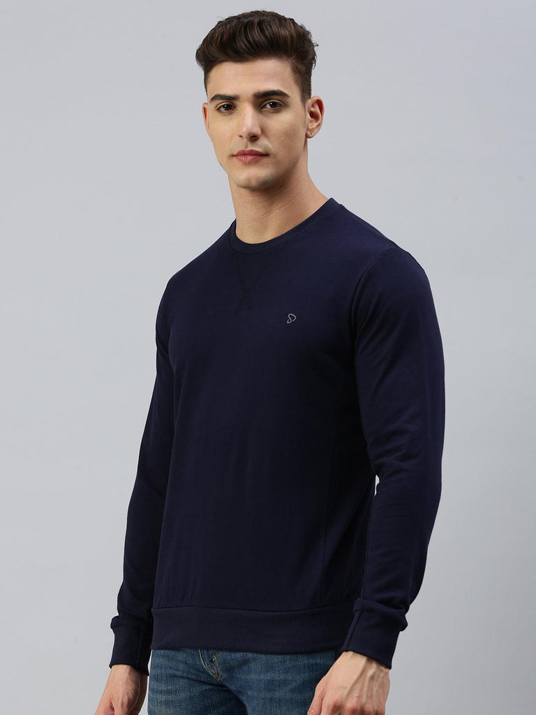 Sporto Wonder Sweatshirt for Men | Ultra Soft Microfiber Fabric | Navy