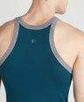 Men's Gym Vests with Side Contrast Panel