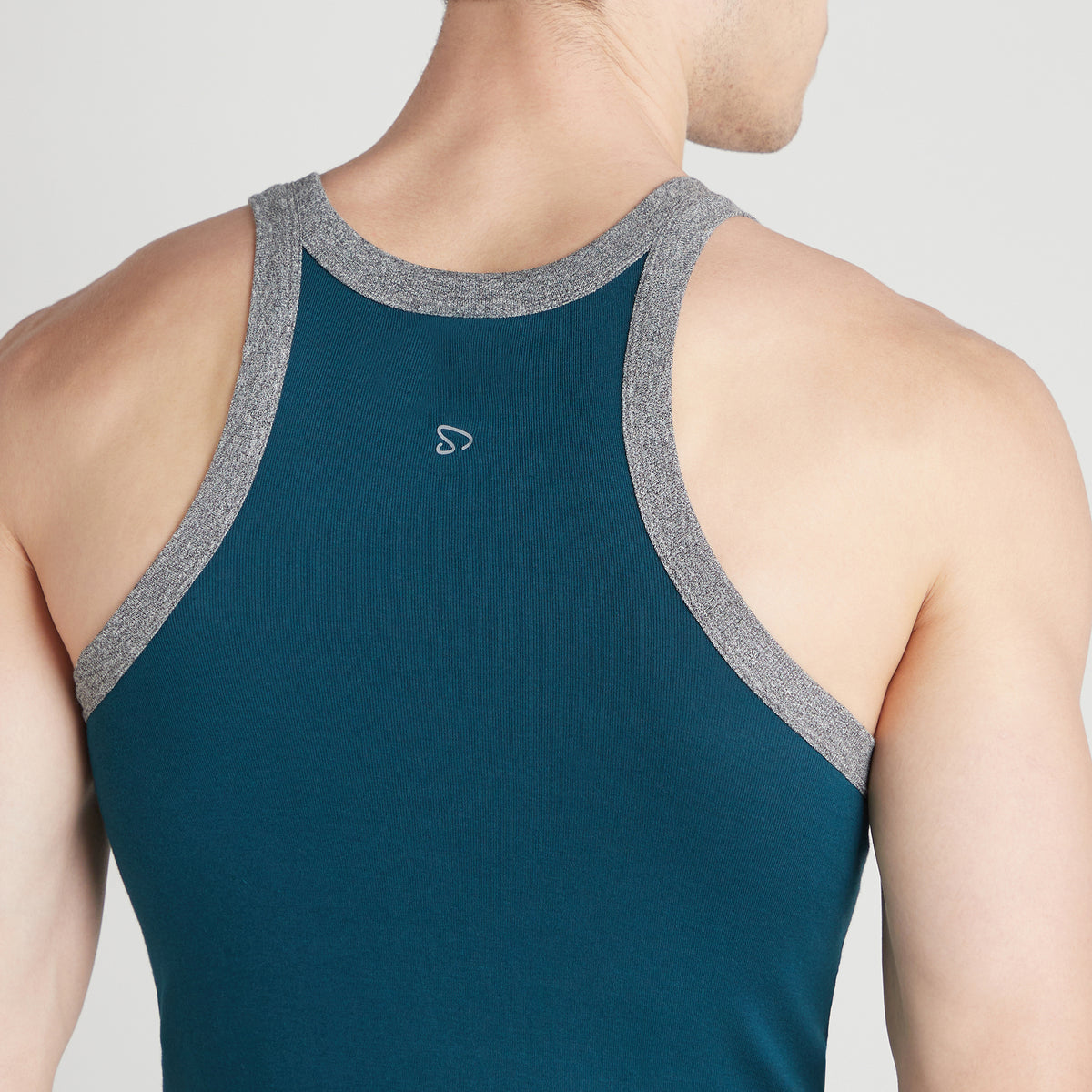 Men's Gym Vests with Side Contrast Panel