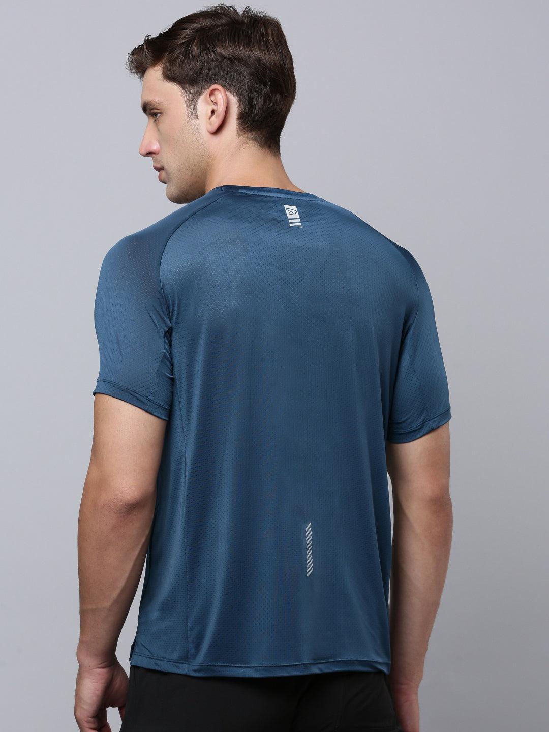 Sporto Men's Instacool Printed Jersey Tee - Air force