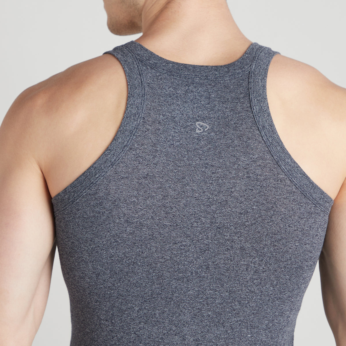 Sporto Men's  Cotton  Gym Vest with  Contrast  Panel Multicolour Pack of 3