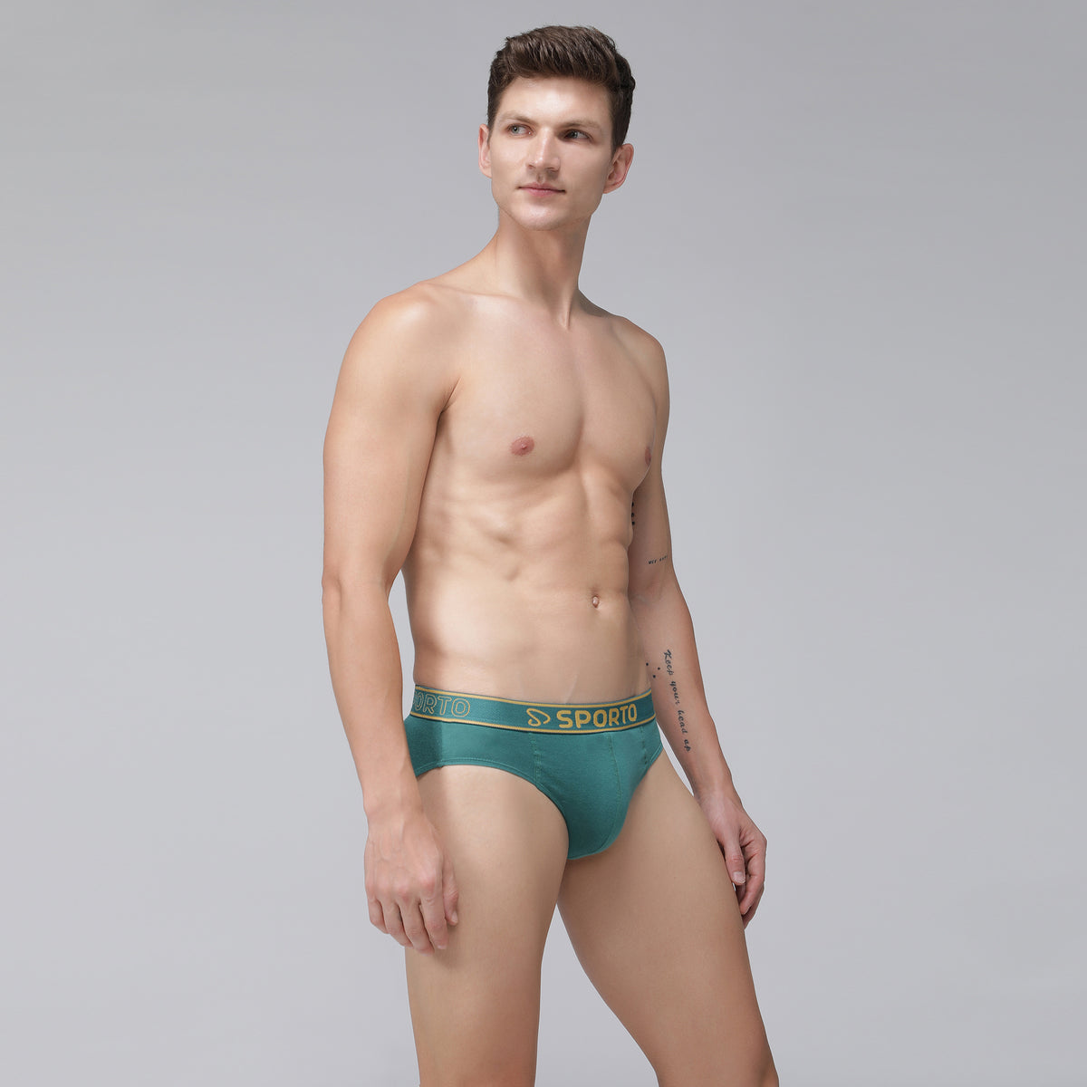 Sporto Men's Cotton Brief - Patrol Blue