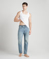 Sporto Men's Cotton White Derby Vest - Ribbed Fabric (Pack Of 3)