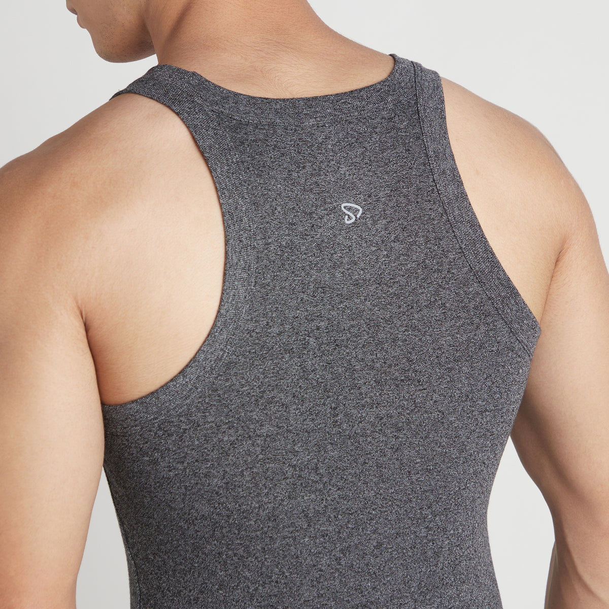 Sporto Men's  Cotton  Gym Vest with Side Contrast  Panel Multicolour Pack of 3