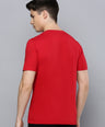 Sporto Men's Fluid Cotton Round Neck T-shirt - Tango Red